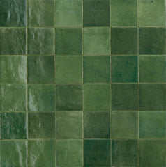 Marrazi Zellige Neo 4" x 4" Undulated Bosco
