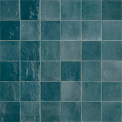 Marrazi Zellige Neo 4" x 4" Undulated Petrolio