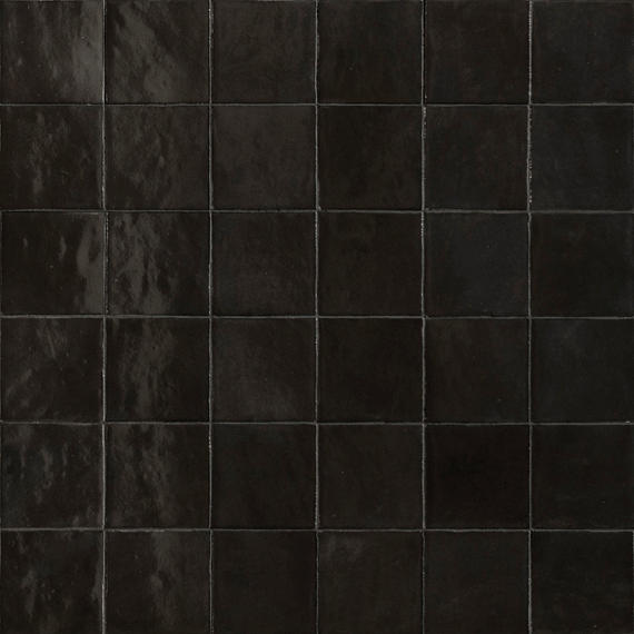 Marrazi Zellige Neo 4" x 4" Undulated Carbone