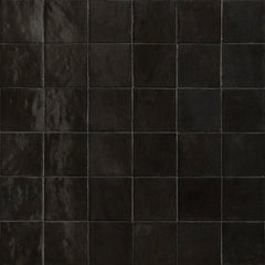 Marrazi Zellige Neo 4" x 4" Undulated Carbone