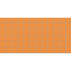 American Olean Color Story 12" X 24" Dot mounted Mosaic Madarin