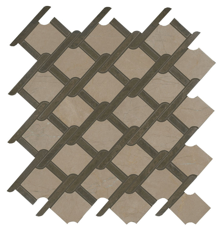 Marazzi Classentino Marble 3" X 3" Polished Beige/Brown