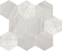 American Olean Ascend Stone 4"  Hexagon Mosaics Candid Heather