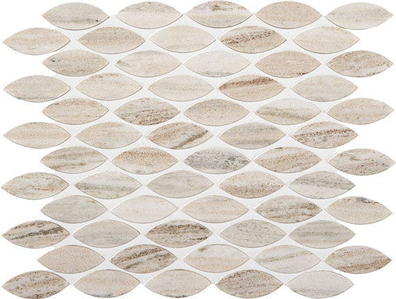 Marazzi Haven Point 1" X 2" Leaf, Straight Edge Candid Heather