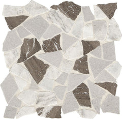 American Olean Presario 12" X 12" Pebble Mosaic Reverent Taupe