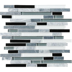 Chesapeake Stone Glass Linear Blend Mosaic Midnight