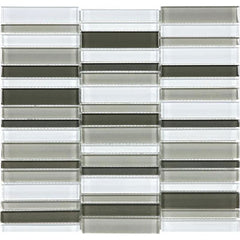 Chesapeake Essentials Glass Random Stacked Mosaic Special Order Mineral Blend