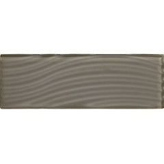 American Olean Color Appeal Abstracts 4" X 12" Wavy Glass Tile Mink