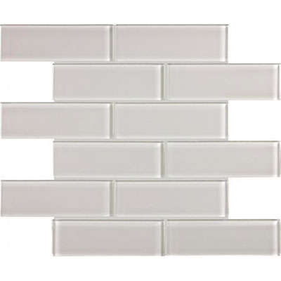 Chesapeake Essentials Glass 2" x 6" Brick Mosaic Mist