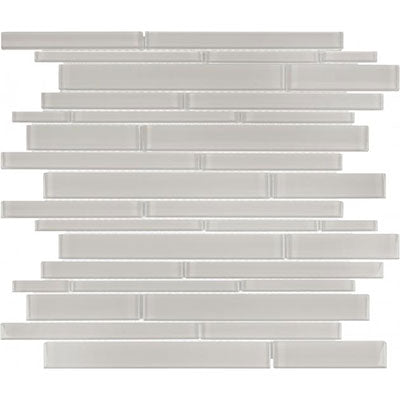 Chesapeake Essentials Glass Random Strip Mosaic Mist