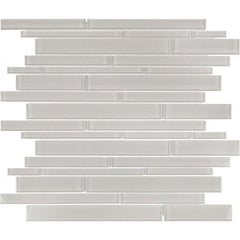 Chesapeake Essentials Glass Random Strip Mosaic Mist