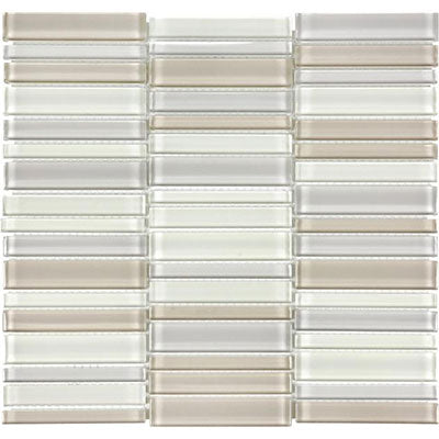 Chesapeake Essentials Glass Random Stacked Mosaic Special Order Natural Blend