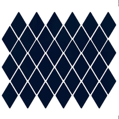 American Olean Color Story 12" X 13" Harlequin Dot mounted Mosaic Navy