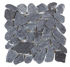 Emser Opuscar 12" X 12" Grand Pebble Mosaic Dusk
