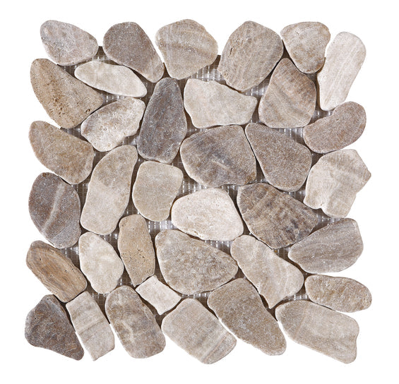 Emser Opuscar 12" X 12" Grand Pebble Mosaic Sunrise