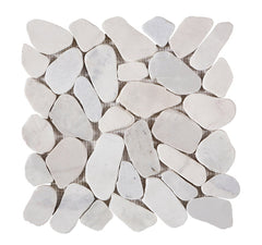 Emser Opuscar 12" X 12" Grand Pebble Mosaic White