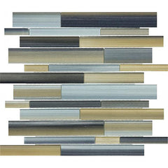 Chesapeake Fused Glass Random Strip Mosaic Oxide