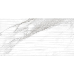 Daltile Perpetuo 12" X 24" Wave Brilliant White