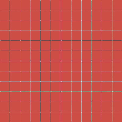 American Olean ClearFace Mount 12" X 12" Mosaic Red