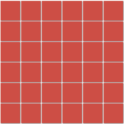 American Olean ClearFace Mount 12" X 12" Red