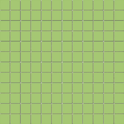 American Olean ClearFace Mount 12" X 12" Mosaic Key Lime