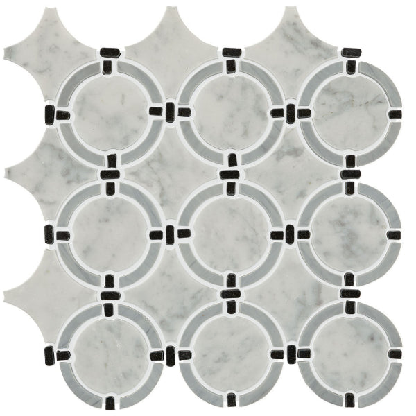 Daltile Raine 14" X 12" Linked Ring Cirrus Storm Bld