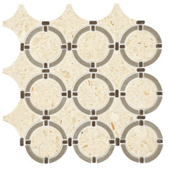 Daltile Raine 14" X 12" Linked Ring Cumulus Grey Bld