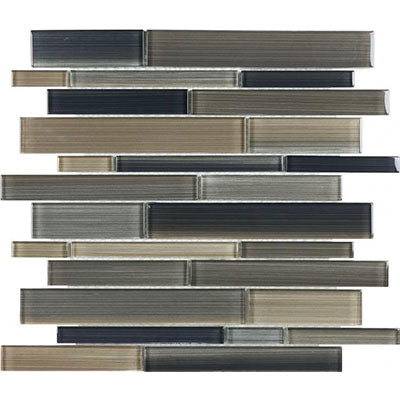 Chesapeake Fused Glass Random Strip Mosaic Rock