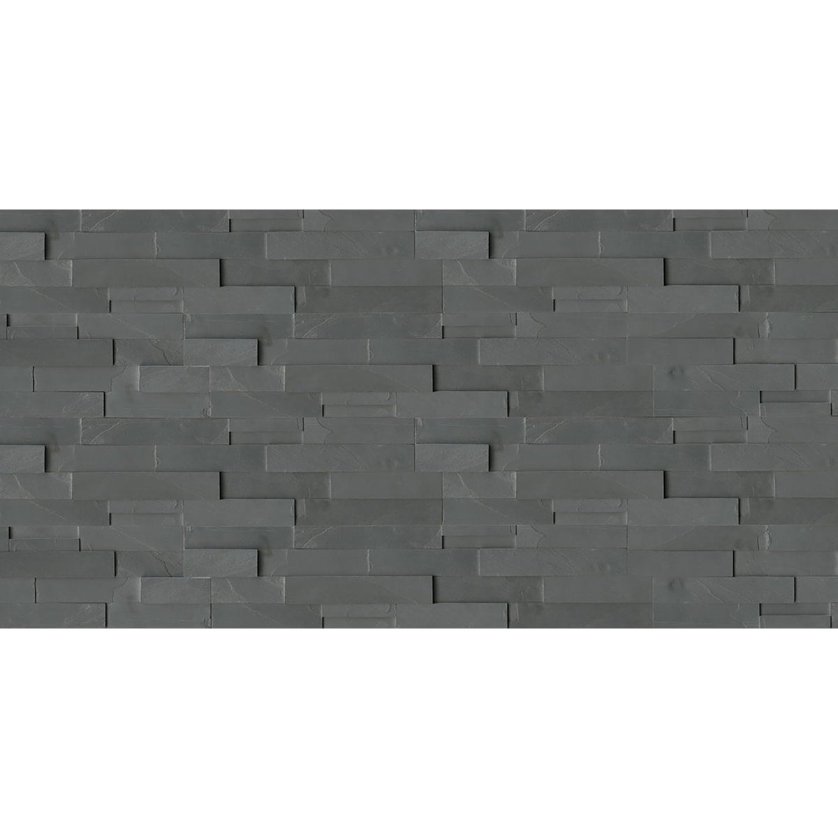 Bedrosians Slate 6" X 24" Ledger Natural Cleft Andhra Black