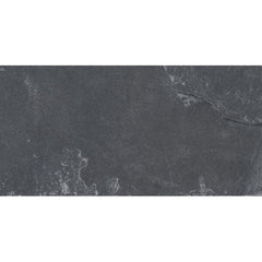 MS International Slate And Quartzite 18" x 36" Gauged Montauk Black