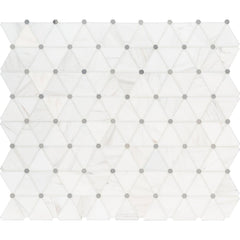 MS International Natural Stone Marble 12" x 12" Mosaic Bianco Dolomite Pinwheel