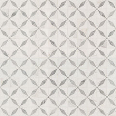 MS International Natural Stone Marble 12" x 12" Polished Bianco Starlite