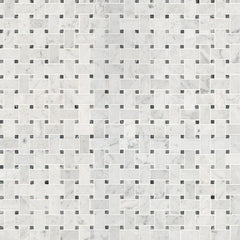 MS International Natural Stone Marble 12" x 12" Basketweave Mosaic Carrara White 7.8Mm