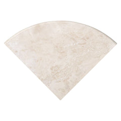 MS International Marble 9'' Radius Corner Shelf Tuscany Ivory