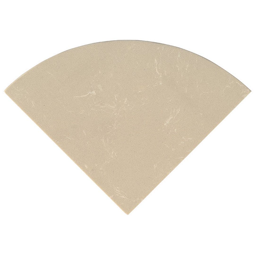MS International Marble 18'' Radius Seat Engineered Beige
