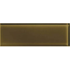 American Olean Color Appeal 4" X 12" Glass Mosaics Sable
