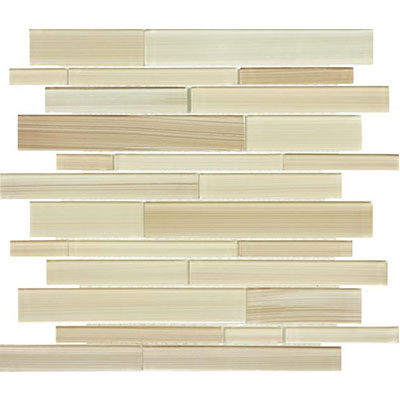 Chesapeake Fused Glass Random Strip Mosaic Sand