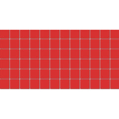 American Olean Color Story 12" X 24" Dot mounted Mosaic Scarlet
