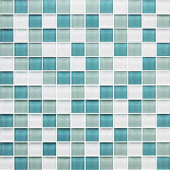 American Olean Color Appeal 11.75" X 11.75" Glass Mosaics Sea Pearl