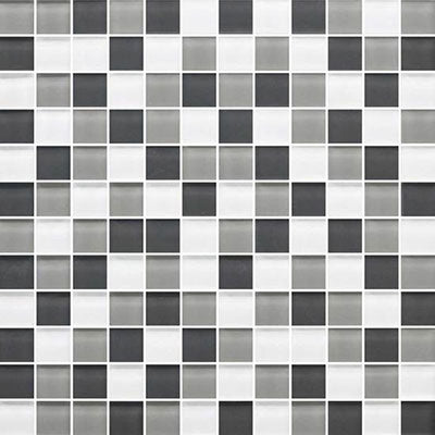 American Olean Color Appeal 11.75" X 11.75" Glass Mosaics Silver spring