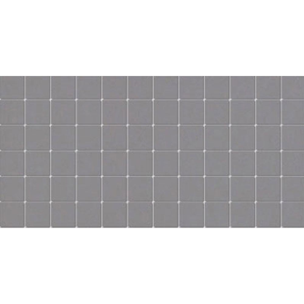 American Olean Color Story 12" X 24" Dot mounted Mosaic Storm Grey