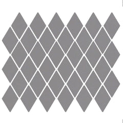 American Olean Color Story 12" X 13" Harlequin Dot mounted Mosaic Storm Grey