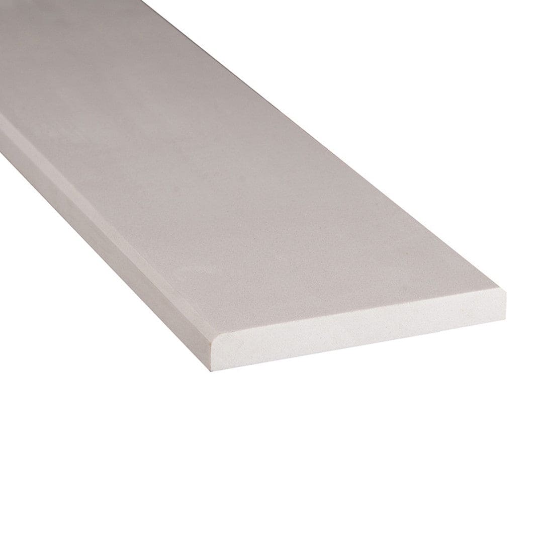 MS International Marble 6" x 36" Double Beleved Threshold White