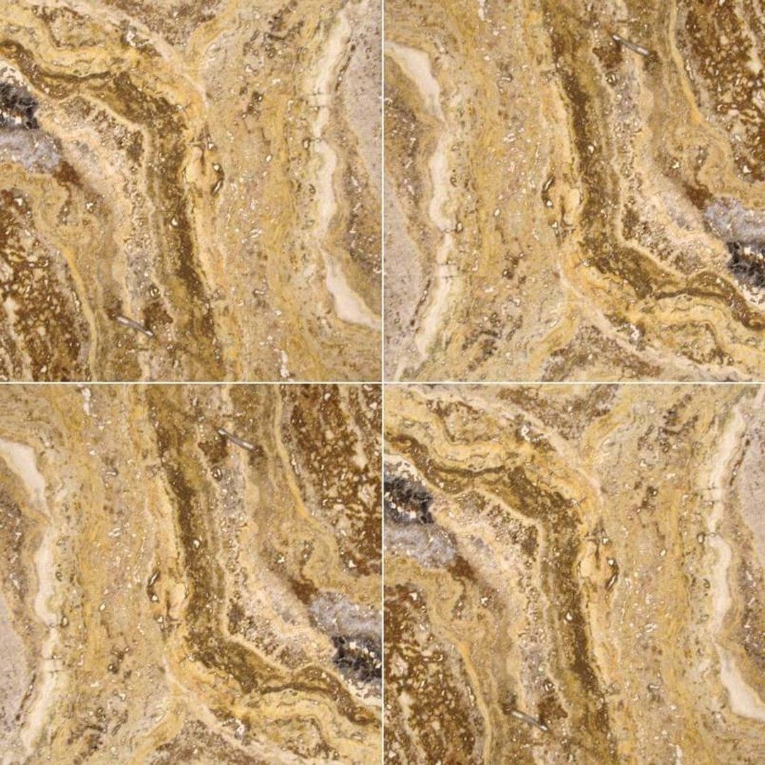 MS International Travertine 18" x 18" Scabas