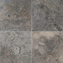 MS International Travertine 18" x 18" Silver
