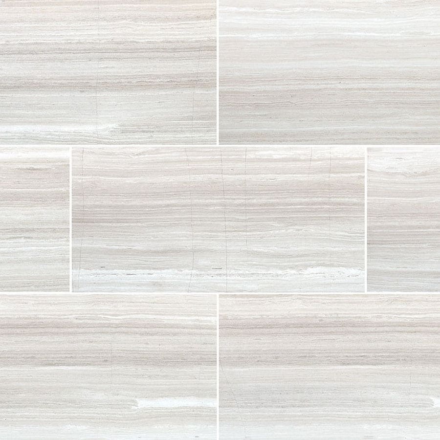 MS International Natural Stone Marble 18" x 36" Honed White Oak