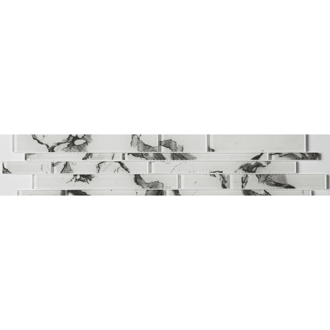 Emser Zen 6" x 24" Mosaic Bliss Sensei White