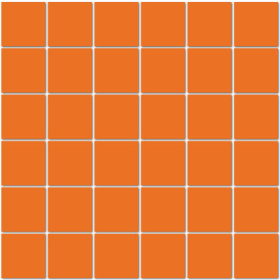 American Olean ClearFace Mount 12" X 12" Orange Fizz