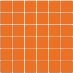 American Olean ClearFace Mount 12" X 12" Orange Fizz