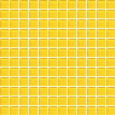 American Olean Color Appeal 11.75" X 11.75" Glass Mosaics Vibrant Yellow